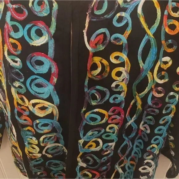 Keren Hart Ribbon Swirls Blazer Jacket - Picture 3 of 9